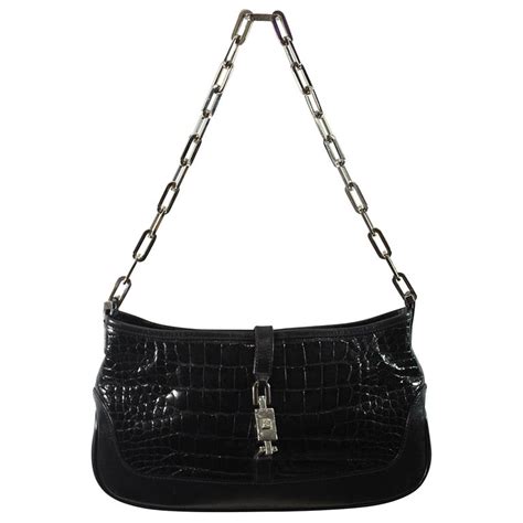 jackie crocodile shoulder bag gucci|gucci vintage jackie shoulder bag.